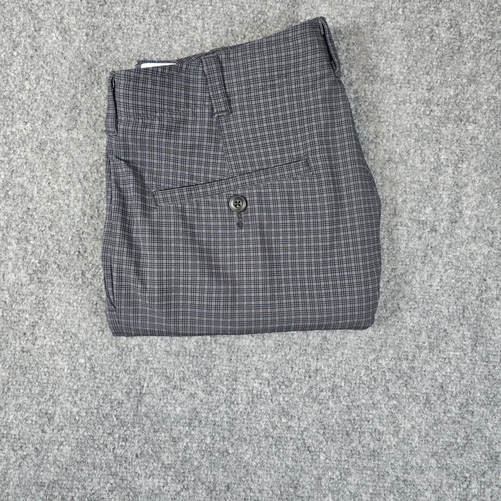 Ben Hogan Mens Shorts Size 32 Gray Plaid‎ Golf Casual Stretch Flat Front